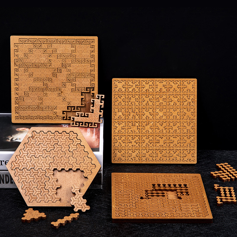 Brain Teaser Cube - Rompecabezas de madera imposible, rompecabezas IQ