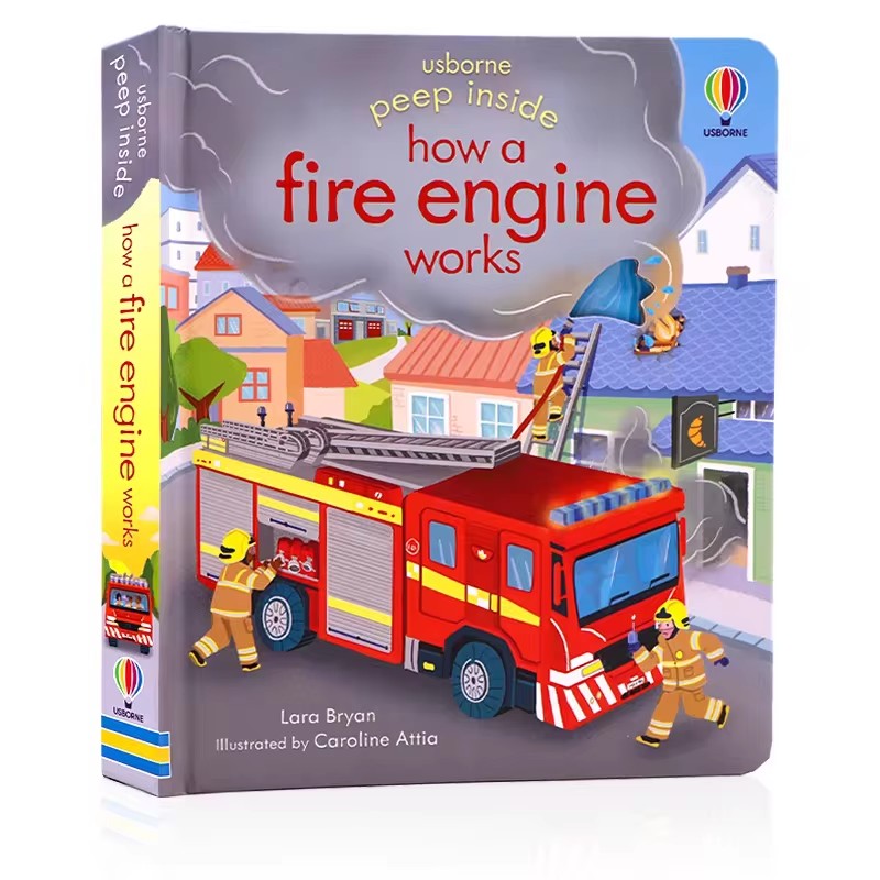 Usborne Peep Inside How A Fire - Kids Education In Us reseña y precio