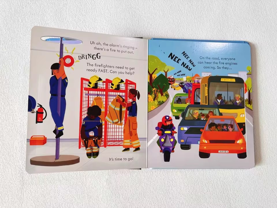 Usborne Peep Inside How A Fire - Kids Education In Us reseña y precio