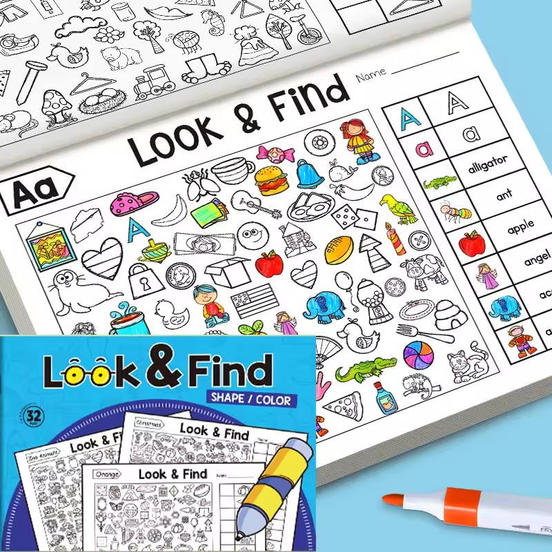 Libro para colorear Look And F - Kids Education In Us reseña y precio