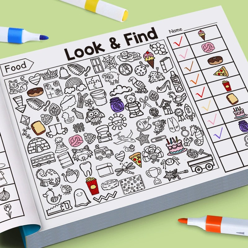 Libro para colorear Look And F - Kids Education In Us reseña y precio