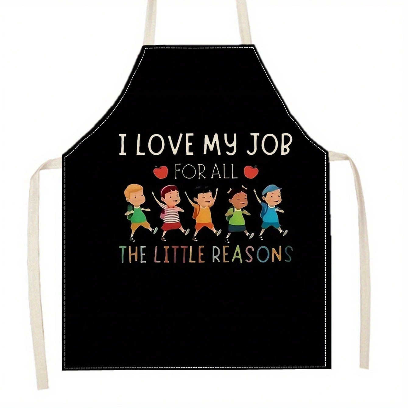Delantal de Maestra con Estamp - Kids Education Jobs reseña y precio