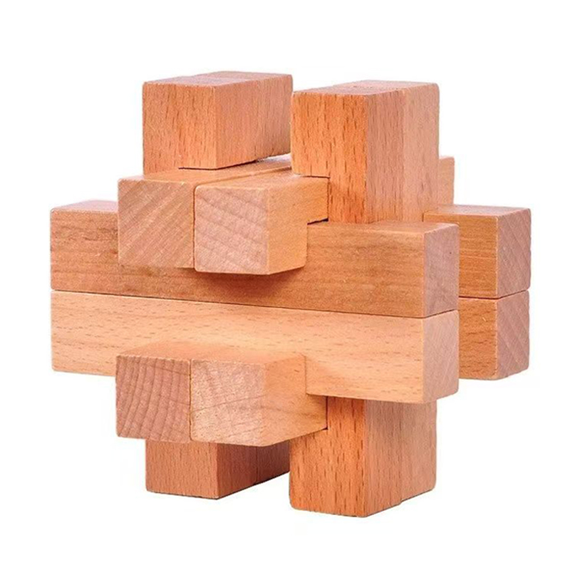 Rompecabezas de madera para ad - Brain Teaser Cube reseña y precio