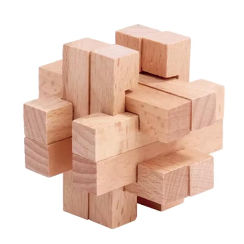 Rompecabezas de madera para ad - Brain Teaser Cube reseña y precio